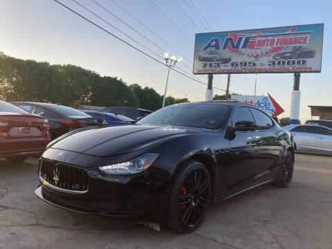 2017 Maserati Ghibli for sale at ANF AUTO FINANCE in Houston TX