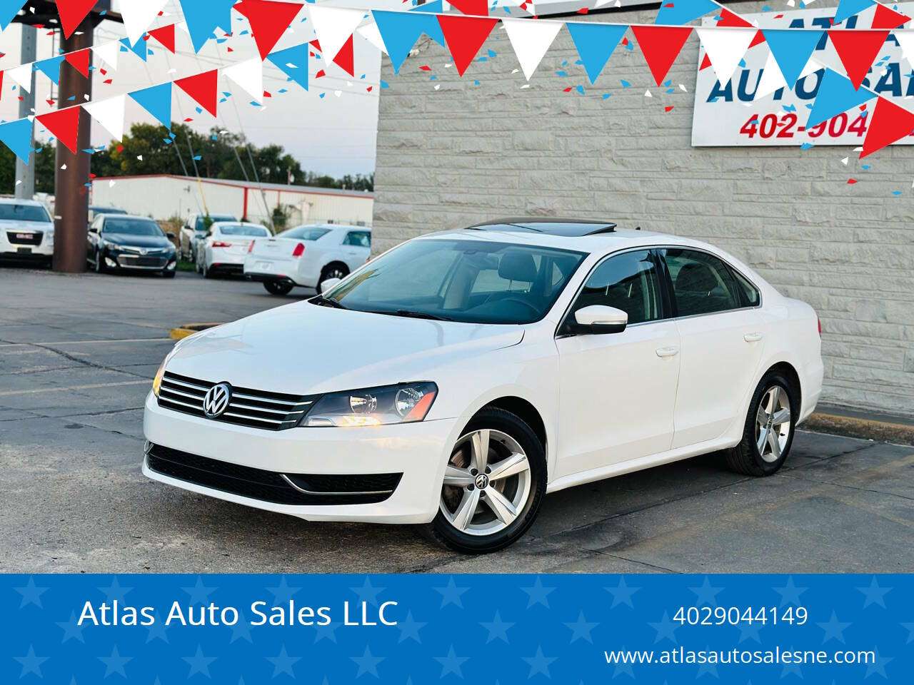 2012 Volkswagen Passat for sale at Atlas Auto Sales LLC in Lincoln, NE