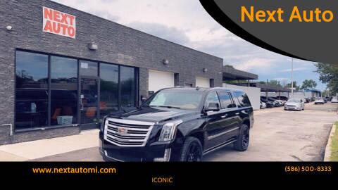 2017 Cadillac Escalade ESV for sale at Next Auto in Mount Clemens MI