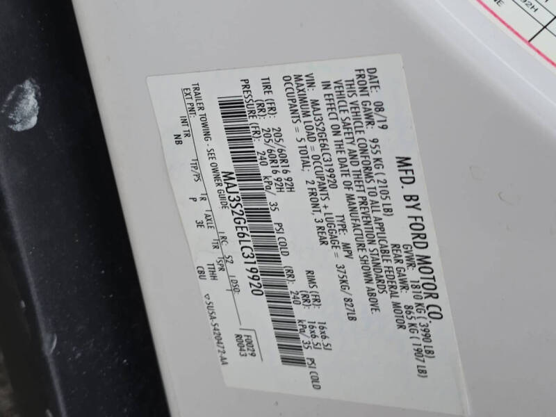 2020 Ford EcoSport SE