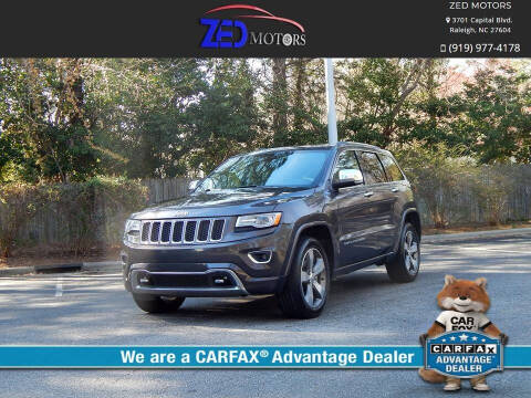 2015 Jeep Grand Cherokee for sale at Zed Motors in Raleigh NC
