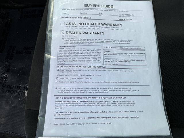 2014 Nissan Pathfinder SV