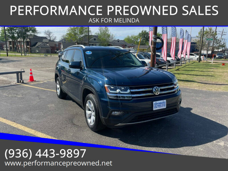 2018 Volkswagen Atlas for sale at PERFORMANCE PREOWNED SALES in Conroe TX