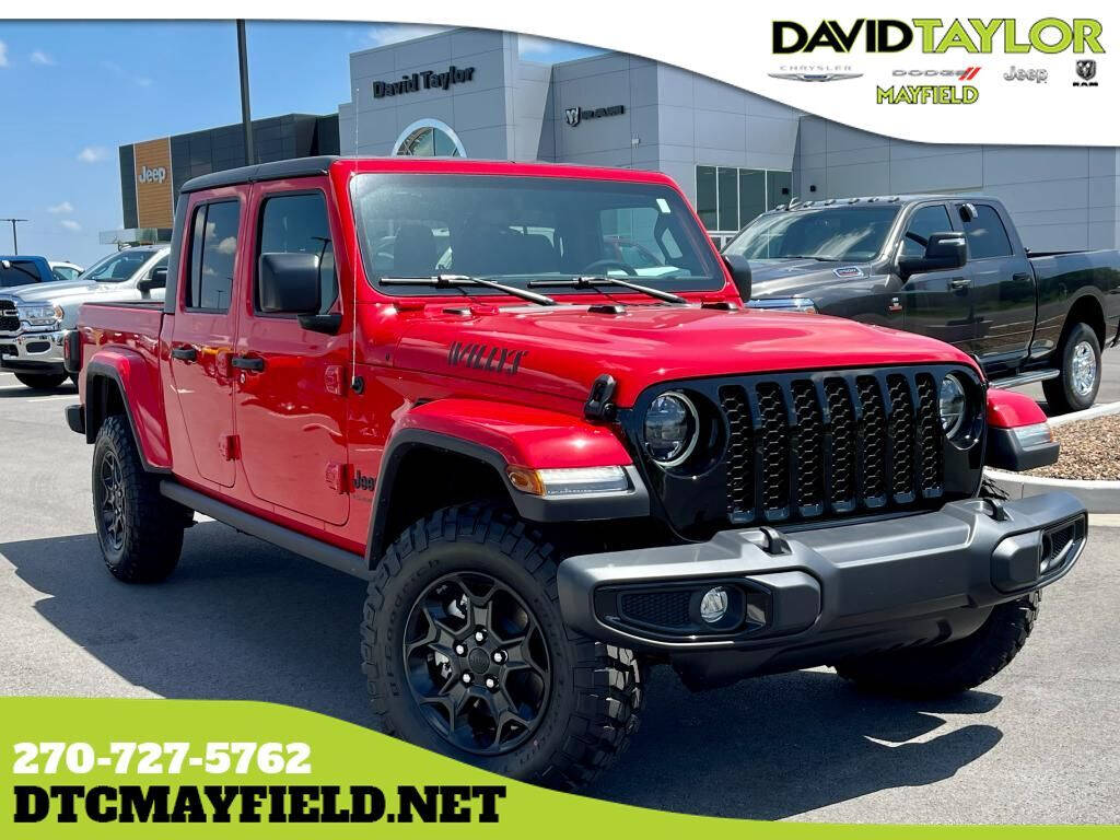 New 2023 Jeep Gladiator Willys 4×4 Crew Cab in Tulsa #PL567956