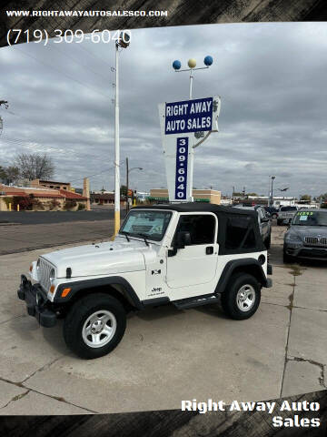 2004 Jeep Wrangler for sale at Right Away Auto Sales in Colorado Springs CO