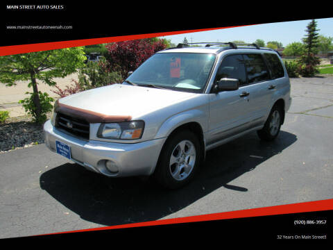 2003 Subaru Forester for sale at MAIN STREET AUTO SALES in Neenah WI
