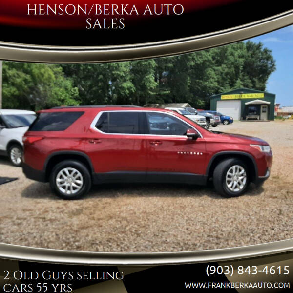 2019 Chevrolet Traverse for sale at HENSON/BERKA AUTO SALES in Gilmer TX