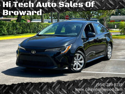 2021 Toyota Corolla for sale at Hi Tech Auto Sales Of Broward in Hollywood FL