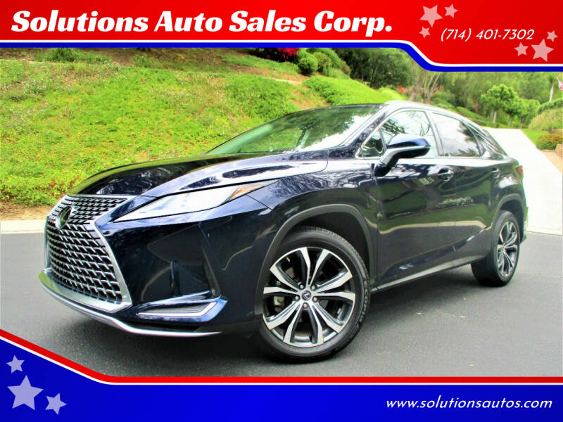 2020 Lexus RX 350 for sale at Solutions Auto Sales Corp. in Orange CA