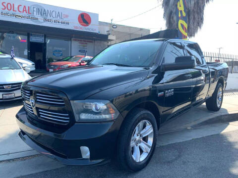 2014 RAM 1500 for sale at Sol Cal Financial Corp in Whittier CA