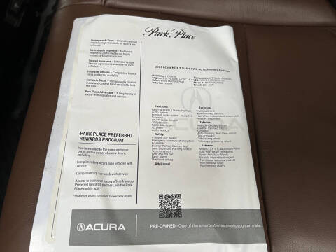 2017 Acura MDX SH-AWD w/Tech