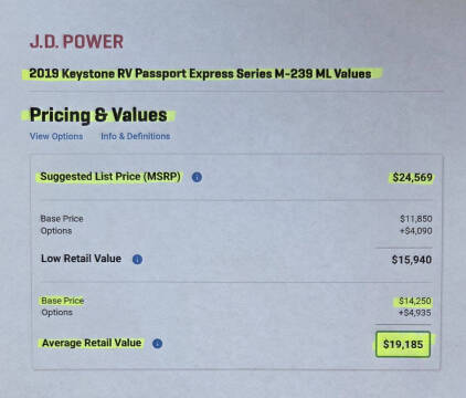 2019 Keystone RV Passport Express Ultra Lite