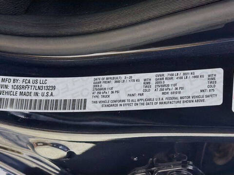 2020 RAM 1500