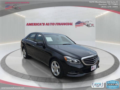 2014 Mercedes-Benz E-Class for sale at America's Auto Financial in Houston TX