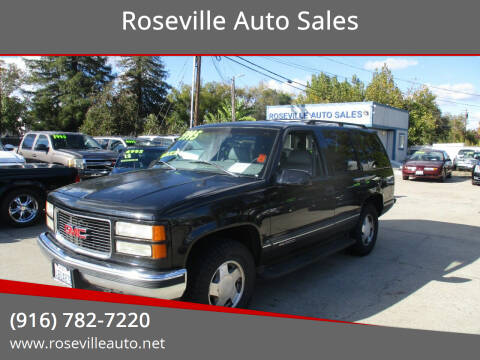 1999 GMC Yukon for sale at Roseville Auto Sales in Roseville CA