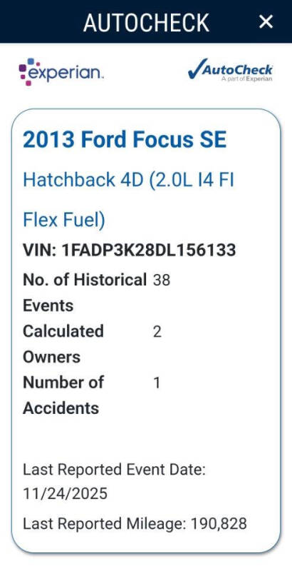 2013 Ford Focus SE