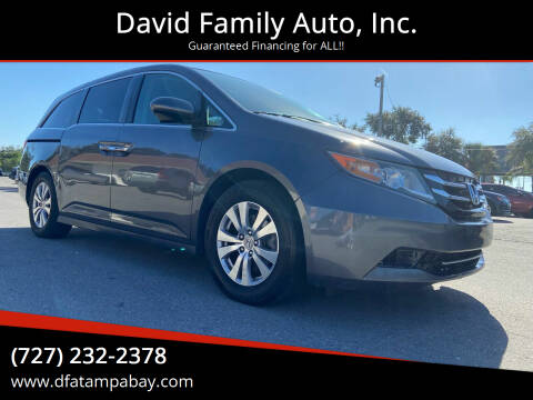2016 Honda Odyssey for sale at David Family Auto, Inc. in New Port Richey FL