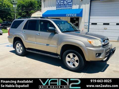 2008 Toyota 4Runner for sale at Van 2 Auto Sales Inc in Siler City NC