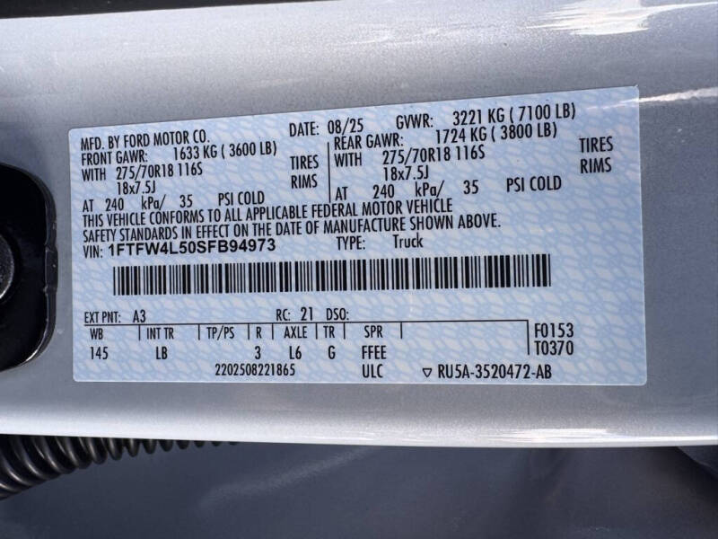 2025 Ford F-150 Tremor