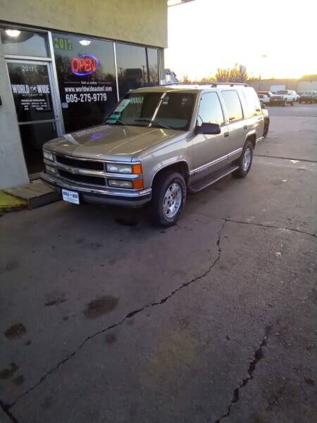 1999 Chevrolet Tahoe for sale at World Wide Automotive in Sioux Falls SD