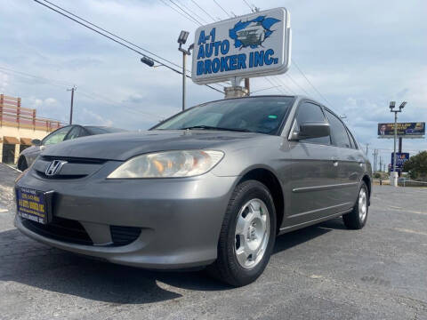2005 Honda Civic for sale at A-1 Auto Broker Inc. in San Antonio TX
