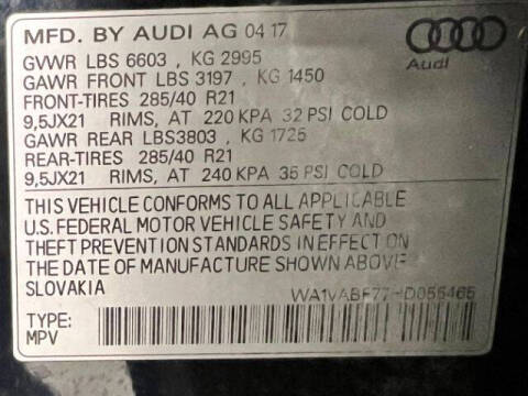 2017 Audi Q7 3.0T quattro Prestige