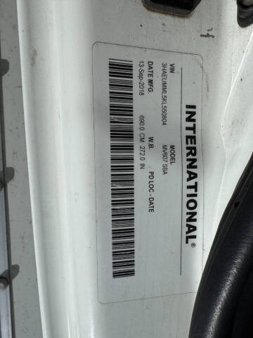 2019 International MV