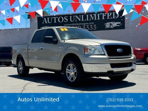 2008 Ford F-150 for sale at Autos Unlimited in Las Vegas NV