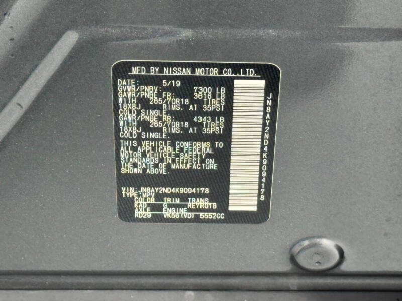 2019 Nissan Armada SV