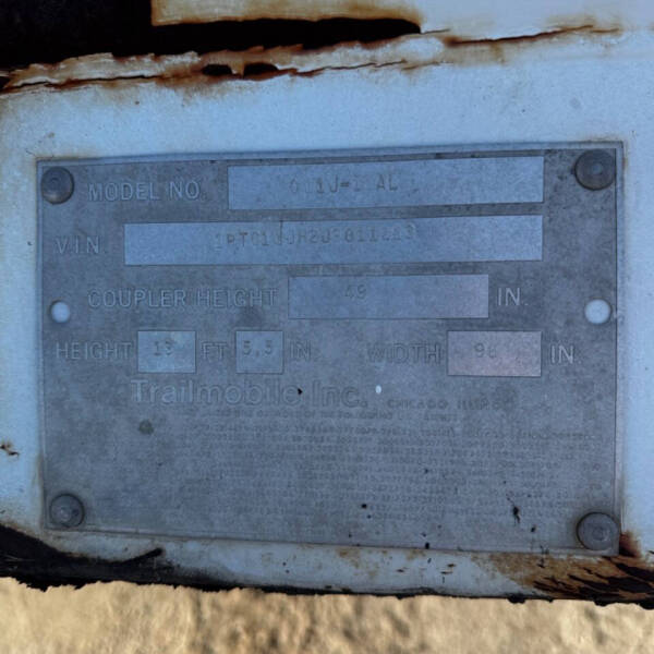 1988 Trailmobile Dry Van