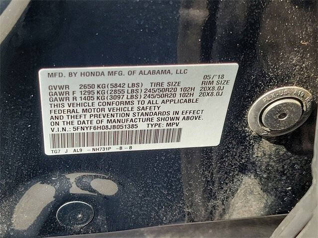 2018 Honda Pilot Elite