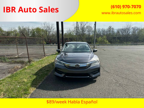 2016 Honda Accord for sale at IBR Auto Sales in Pottstown PA