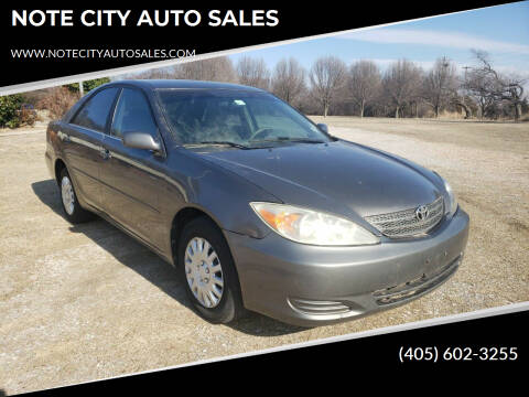 2003 Toyota Camry for sale at NOTE CITY AUTO SALES in Oklahoma City OK