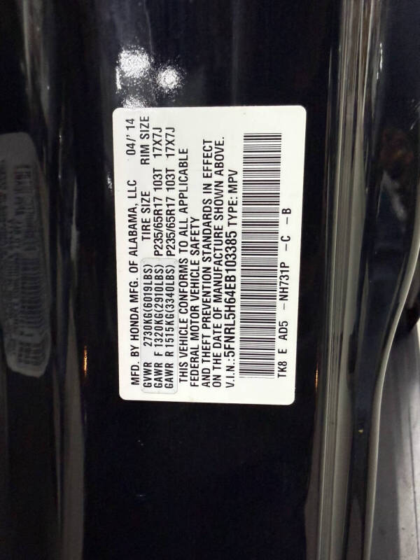 2014 Honda Odyssey EX-L