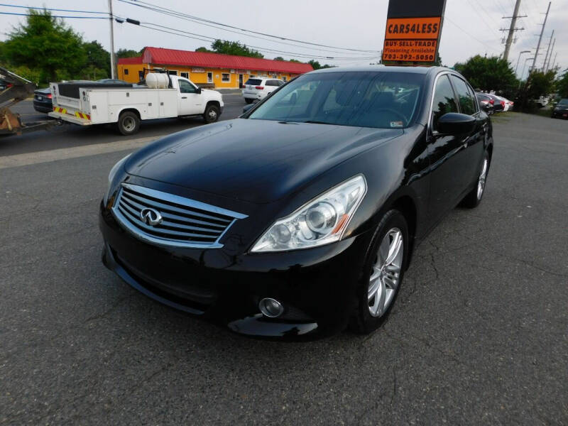 2013 Infiniti G37 Sedan for sale at Cars 4 Less in Manassas VA
