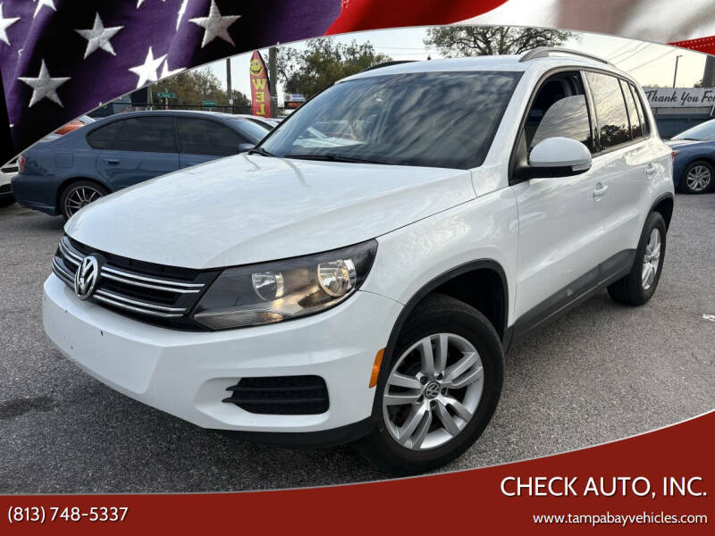 2017 Volkswagen Tiguan for sale at CHECK AUTO, INC. in Tampa FL