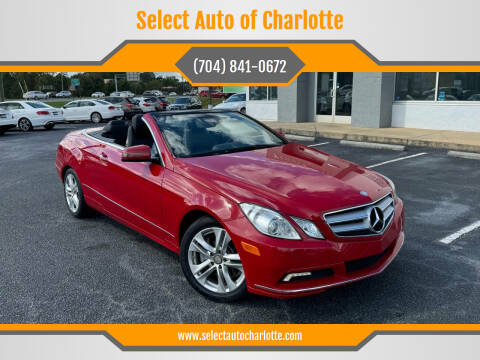 2011 Mercedes-Benz E-Class for sale at Select Auto of Charlotte in Matthews NC