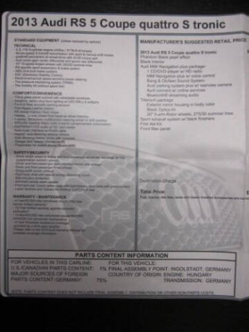 2013 Audi RS 5 quattro