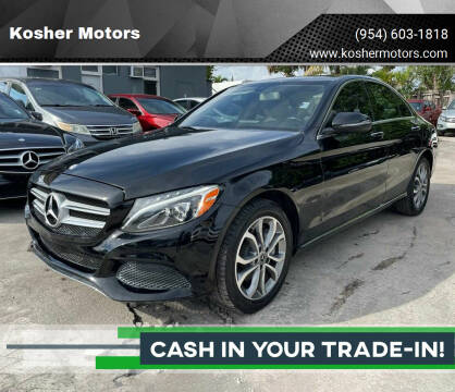 2017 Mercedes-Benz C-Class for sale at Kosher Motors in Hollywood FL