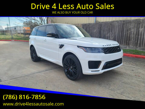 2019 Land Rover Range Rover Sport for sale at Drive 4 Less Auto Sales in Houston TX