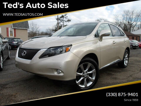 2012 Lexus RX 350 for sale at Ted's Auto Sales in Louisville OH