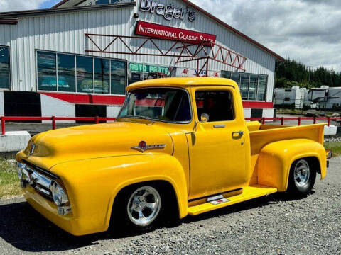 1956 Ford F100 Pro street stepside pick for sale at Drager's International Classic Sales in Burlington WA