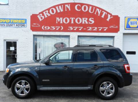 2008 Ford Escape for sale at Brown County Motors in Russellville OH