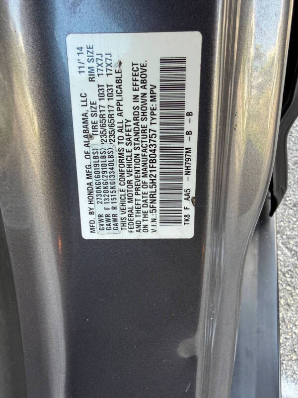 2015 Honda Odyssey LX