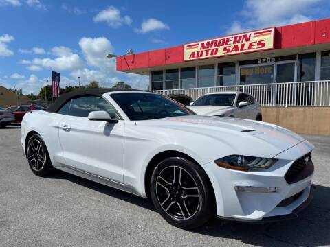 2021 Ford Mustang for sale at Modern Auto Sales in Hollywood FL