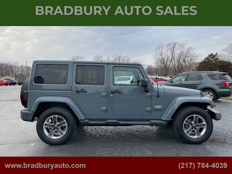 2014 Jeep Wrangler Unlimited for sale at BRADBURY AUTO SALES in Gibson City IL