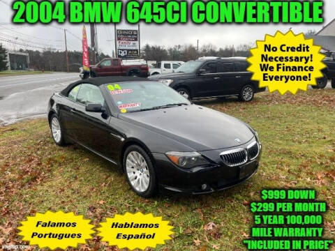 2004 BMW 6 Series for sale at D&D Auto Sales, LLC in Rowley MA