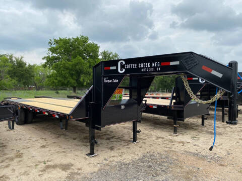 2025 Coffee Creek - Gooseneck Flatbed / Deckover for sale at LJD Sales in Lampasas TX