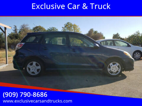 2006 Toyota Matrix for sale at Exclusive Car & Truck in Yucaipa CA