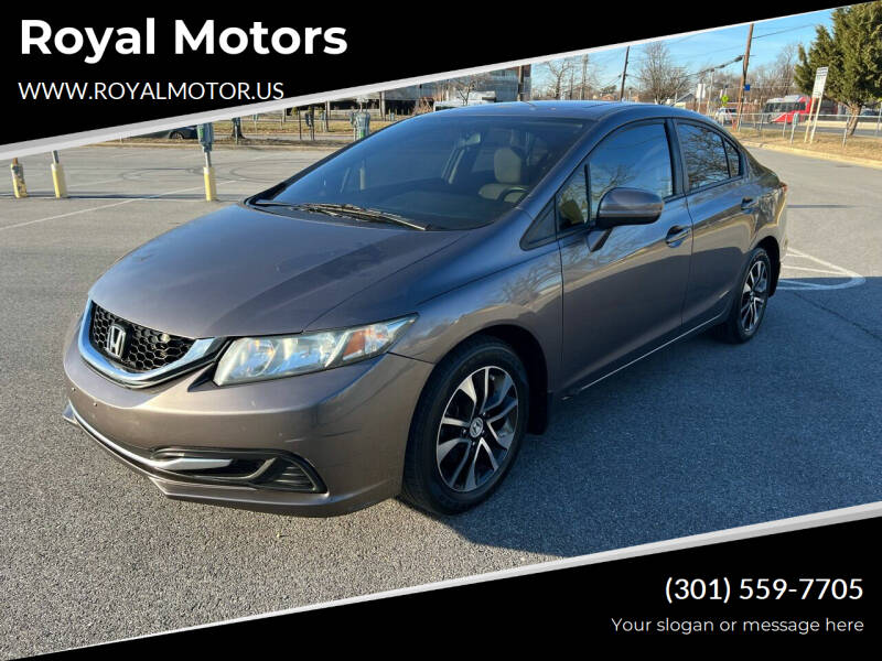 2015 Honda Civic for sale at Royal Motors in Hyattsville MD